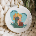 "The Best Papa" Father & Daughter Keepsake Ornament – Heartfelt Christmas Decoration